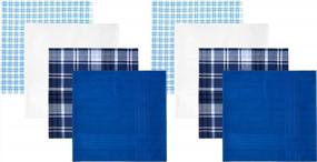 img 2 attached to 8-Pack Men'S Cotton Handkerchiefs