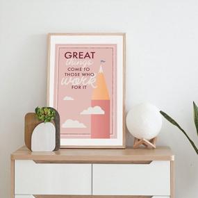 img 1 attached to DIVERSEBEE Inspirational Wall Art Posters, Positive Quotes Office Wall Decor, Motivational Posters For Office, Classroom Decor, Classroom Decorations, Teacher Posters, Set Of 6, 11X17 In (Winners)