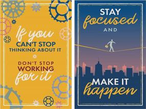 img 2 attached to DIVERSEBEE Inspirational Wall Art Posters, Positive Quotes Office Wall Decor, Motivational Posters For Office, Classroom Decor, Classroom Decorations, Teacher Posters, Set Of 6, 11X17 In (Winners)