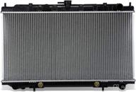 dna motoring oem ra 2413 aluminum radiator logo