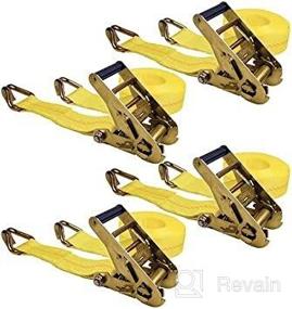 img 1 attached to 4 Pack 25ft x 2in Ratchet Tie-Downs with J-Hooks - Keeper 04629