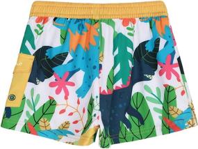 img 3 attached to 🩲 Printed Pattern Boys' Swim Clothing - Nonwe Shorts with Drawstring