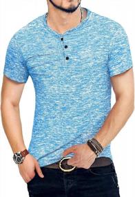 img 2 attached to 2021 Men'S Henley T-Shirt: Slim Fit, Lightweight, Casual Style, Short/Long Sleeve, Perfect For Summer Fashion