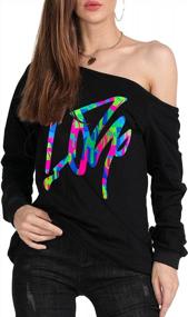 img 2 attached to Stay Trendy This Fall With MAGICMK'S Off-Shoulder Lips Print Sweatershirt In Plus Size
