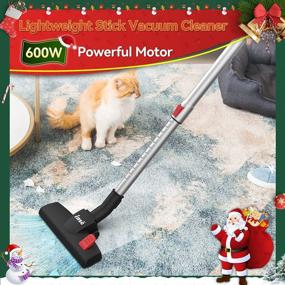 img 3 attached to Powerful Corded Stick Vacuum Cleaner With 600W Motor And 18000Kpa Suction For Pet Hair And Hard Floors - Perfect For Home Cleaning