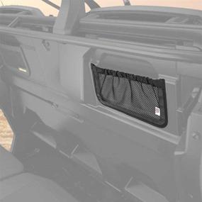 img 4 attached to 🔧 Kemimoto UTV Defender Rear Backrest Storage Nets: Can Am Defender Max Compatible, OEM Replacement, Black (Sold in Pairs)