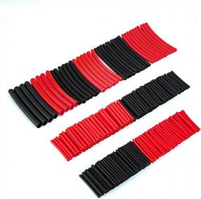 img 2 attached to Eventronic Waterproof Heat Shrink Tubing Kit For Wire Protection, Adhesive Lined 3:1 Shrink Ratio, Ideal For Maritme Use - Black Red (1.75",3.5" Length)