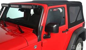 img 3 attached to 🔝 Rugged Ridge 13737.35 Soft Top, Black Diamond for 10-18 Jeep Wrangler JK: High-Quality and Durable Roof Cover