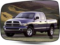 стекло зеркала со стороны водителя с обогревом, совместимое с пикапом dodge ram 2009-2018 - замена 68079363aa, 68050299aa логотип