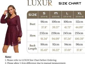 img 2 attached to LUXUR Dresses Ruffle Chiffon Apricot Women's Clothing for Dresses