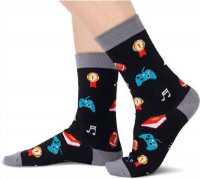 img 3 attached to Spread Joy With HAPPYPOP Unisex Funny Saying Socks For All Your Loved Ones