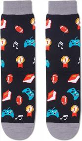 img 1 attached to Spread Joy With HAPPYPOP Unisex Funny Saying Socks For All Your Loved Ones