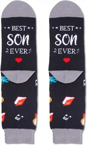img 2 attached to Spread Joy With HAPPYPOP Unisex Funny Saying Socks For All Your Loved Ones