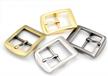 craftmemore sc36: 4pcs 1 inch single prong belt buckle with center bar for leather crafting - choose your color! logo