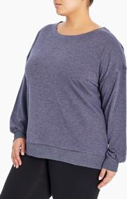 img 3 attached to Marika Women'S Plus Size Pullover Sweater In Violet