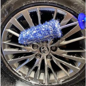 img 3 attached to IPELY Wheel Brush: Metal-Free Microfiber Cleaner for Wheel and Rim Detailing, Scratch-Free Solution