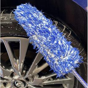 img 1 attached to IPELY Wheel Brush: Metal-Free Microfiber Cleaner for Wheel and Rim Detailing, Scratch-Free Solution