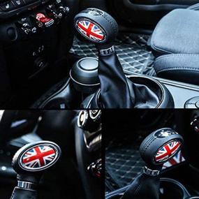 img 3 attached to Union Jack UK Flag Shift Knob With Automatic Trans Trim Badge Covers For Mini Cooper /Cooper S Hardtop (F56), Hardtop 4-Door (F55), Convertible (F57) & Clubman (F54) - GTINTHEBOX