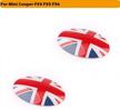 union jack uk flag shift knob with automatic trans trim badge covers for mini cooper /cooper s hardtop (f56), hardtop 4-door (f55), convertible (f57) & clubman (f54) - gtinthebox logo