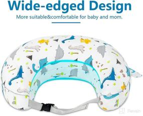 img 3 attached to 🤱 PAMYO Breastfeeding Nursing Pillow with Detachable Pocket, Head and Surround Pillow for Baby