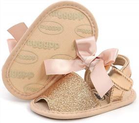 img 1 attached to Adorable Soft Sole Baby Sandals Perfect For Summer Fun And First Steps!