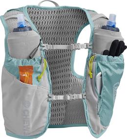 img 2 attached to Ultra Pro Running Hydration Vest for Women by CamelBak - 3D Micro Mesh - Two 🏃 500-ml Quick Stow Flasks - Adjustable Sternum Straps - Secure Phone Pocket - Running Vest - 34 Ounces