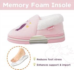 img 3 attached to Adorable Plush Animal Slippers For Girls - Keep Feet Warm And Cozy Indoors!
