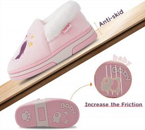 img 2 attached to Adorable Plush Animal Slippers For Girls - Keep Feet Warm And Cozy Indoors!