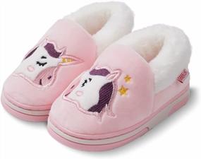 img 4 attached to Adorable Plush Animal Slippers For Girls - Keep Feet Warm And Cozy Indoors!