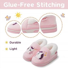 img 1 attached to Adorable Plush Animal Slippers For Girls - Keep Feet Warm And Cozy Indoors!