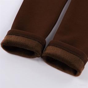 img 1 attached to Witwot Winter Toddler Thermal Leggings Apparel & Accessories Baby Girls