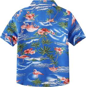 img 3 attached to 🌺 Stylish Flamingos Hawaiian Girls' Clothing - Fashionable Tops, Tees & Blouses