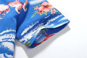 img 1 attached to 🌺 Stylish Flamingos Hawaiian Girls' Clothing - Fashionable Tops, Tees & Blouses