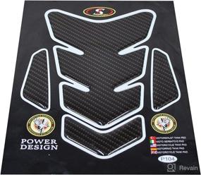 img 3 attached to OTOLIMAN Ninja 250 2008-2016 3D Motorcycle Vinyl Gel Gas Tank Pad Traction Side Traction Side Protector Decal And Sticker Tankpad