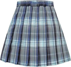 img 3 attached to Drawstring Pleated Skater Uniform Drawcord Girls' Clothing ~ Skirts & Skorts