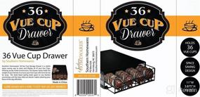 img 1 attached to 🗄️ Vue Pod Black Cup Storage Drawer by Southern Homewares - Organizes Up to 36 Pods