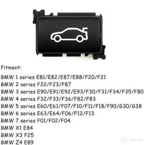 img 2 attached to 🔲 Jaronx Tailgate Rear Trunk Switch Button Cover for BMW 1-7, X1-X3, Z4 Series - Compatible with E81/E82/F22/F23/E90/F30/F32/E60/F10/F11/F01/E84/F25