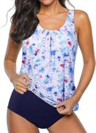 yonique blouson tankini swimsuits bathing women's clothing - swimsuits & cover ups logo