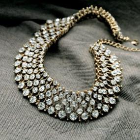 img 1 attached to Gorgeous Rhinestone Necklace Inspired By Princess Kate Middleton'S Style