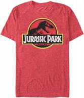 jurassic park t shirt black 🦖 medium men's clothing: trendy t-shirts & tanks logo