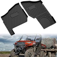 🚗 sautvs tpe front row floor liners for polaris ranger xp 1000 crew 2018-2022 - all weather protection slush mats (2pcs #2882780) logo