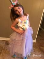 img 1 attached to Unicorn Party Dress For Flower Girls: JerrisApparel Pageant Princess Costume review by Kevin Duhon