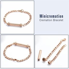 img 2 attached to Stainless Steel Cremation Bracelet For Ashes Urn Jewelry Memorial Keepsake Bangle Urn Holder