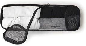 img 3 attached to 🧳 Baggallini Unisex Adult Long Compression Travel Packing Cube - Midnight Blossom [One Size US]: Organize & Maximize Luggage Space!