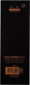 img 1 attached to 📝 Black Rhodia Head Stapled Shopping Pad, Lined - No. 8, 74x210mm