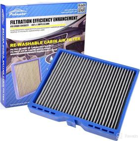 img 4 attached to 🚘 POTAUTO MAP 5007 (CF10775) Reusable Car Cabin Air Filter Compatible with BUICK CASCADA LACROSSE REGAL VERANO, CADILLAC ELR SRX, CHEVROLET CRUZE MALIBU ORLANDO SONI SPARK TRAX VOLT, SAAB 9-4X 9-5