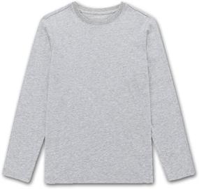 img 4 attached to DEESPACE Long Sleeve Crewneck 3 12Years 7 8Years Girls' Clothing : Tops, Tees & Blouses