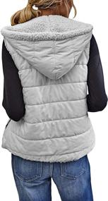 img 1 attached to Yanekop Womens Fleece Reversible Pockets Women's Clothing at Coats, Jackets & Vests