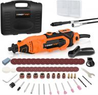 enertwist 135w rotary tool kit, 7 variable speeds w/ flex shaft & 63pcs multiuse accessories for cutting, grinding, sanding, polishing, wood caving & engraving - diy home crafting in carry case logo