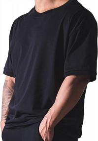 img 1 attached to Men'S Oversized Hipster Basketball T-Shirt - Short Sleeve Gym Workout Street Style Loose Fit